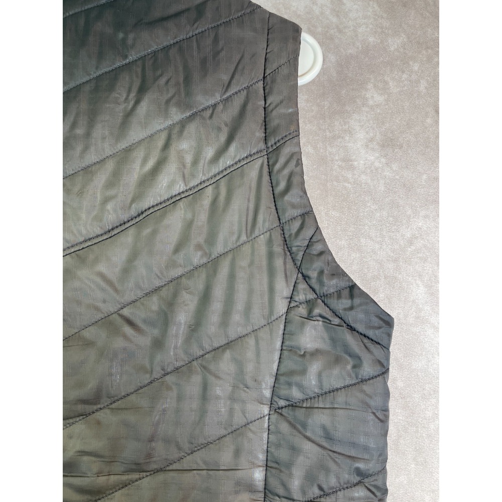 Columbia Down Vest Mens Medium Omni Heat Puffer Black Full Zip Up Hiking Outdoor - Picture 14 of 14